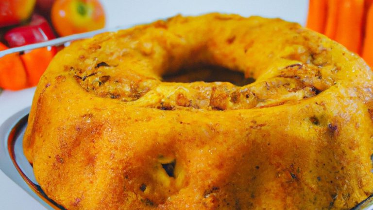 Bolo de Cenoura com Maçã na Airfryer