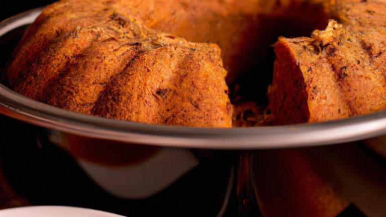 Bolo de Cenoura com Gengibre na Airfryer