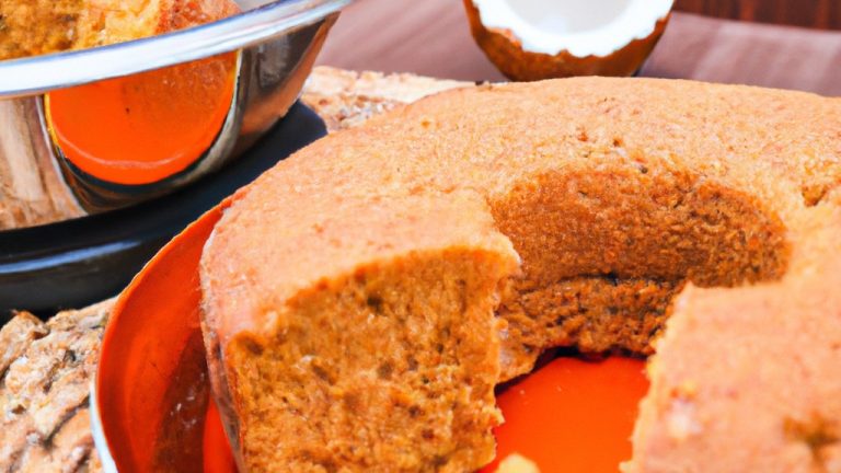 Bolo de Cenoura com Avelãs na Airfryer