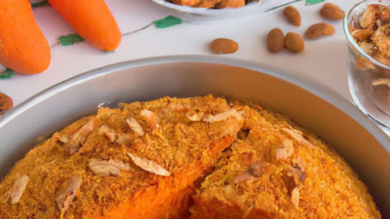 Bolo de Cenoura com Amendoim na Airfryer