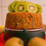 Bolo de Cenoura com Kiwi na Airfryer 2 Bolo de Cenoura com Kiwi na Airfryer