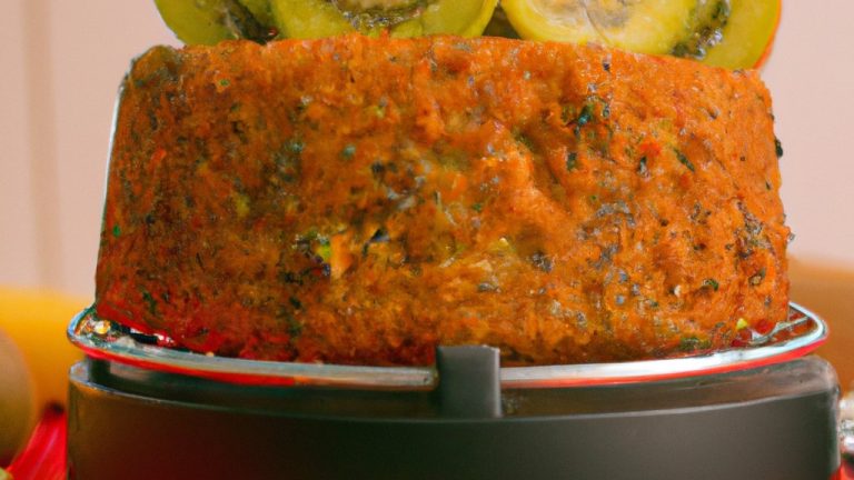 Bolo de Cenoura com Kiwi na Airfryer