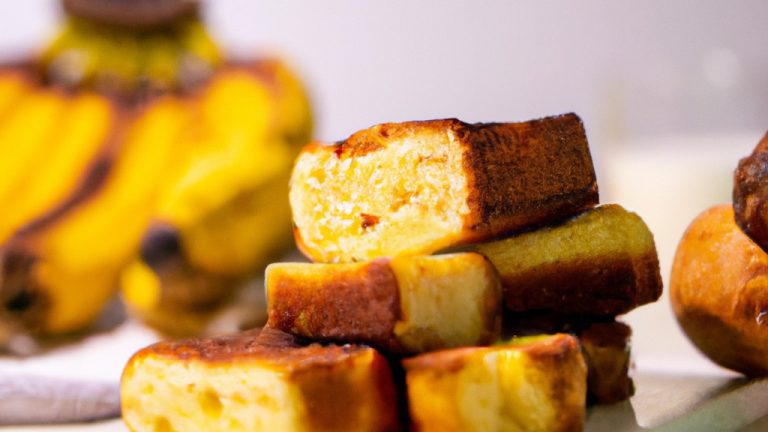 Pudim de Pão com Banana na Airfryer