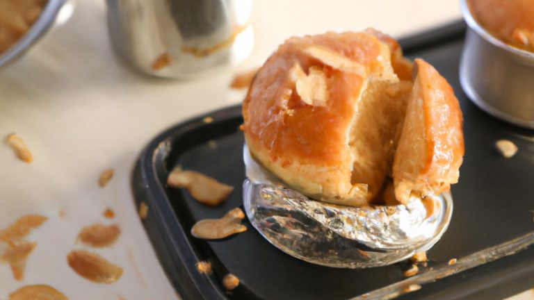 Pudim de Pão com Amêndoas na Airfryer