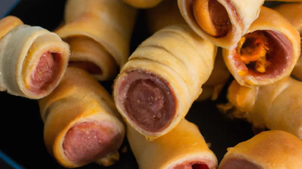 enroladinho de salsicha com massa de pastel na airfryer e99d3459