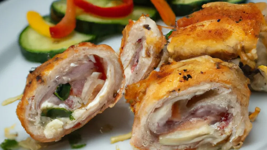 fil de frango recheado com queijo e abobrinha na airfryer 616eb5a5