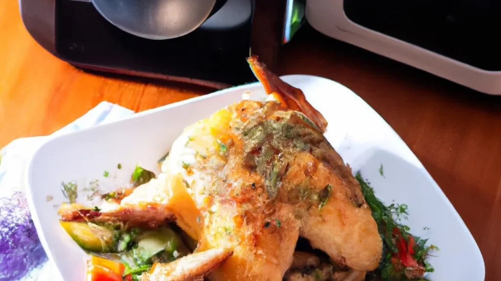 jantar na airfryer frango crocante com legumes mediterr neos 179a7ca1